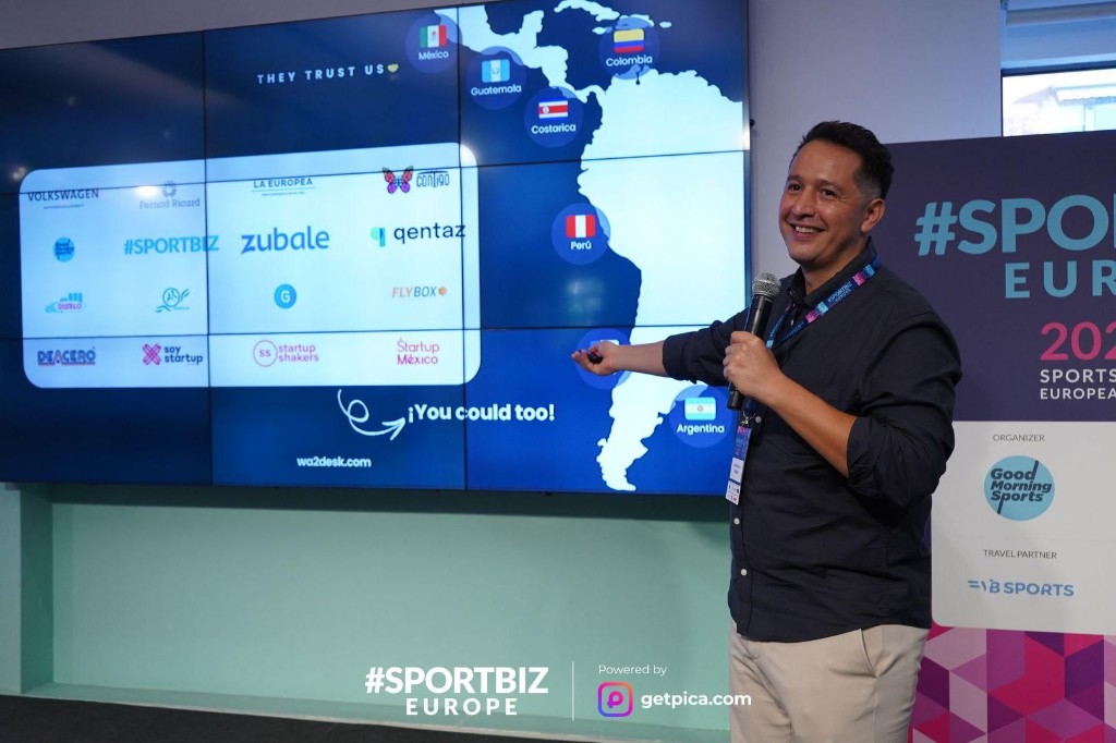 Wa2Desk en SPORTBIZ Europe 2024 en Barcelona, España